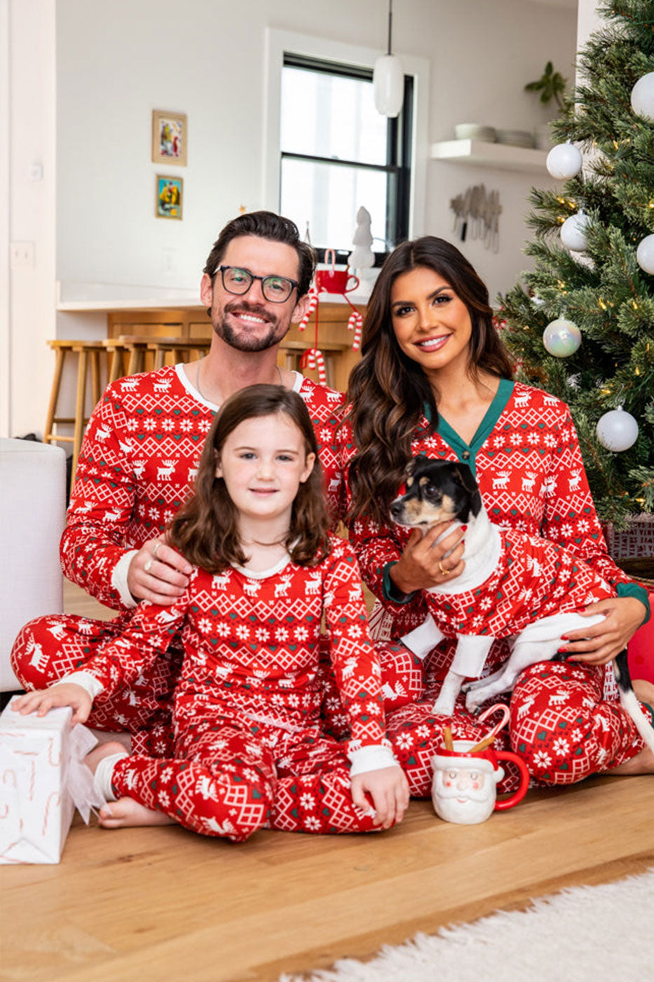 Christmas Elk Matching Family Christmas Pajamas