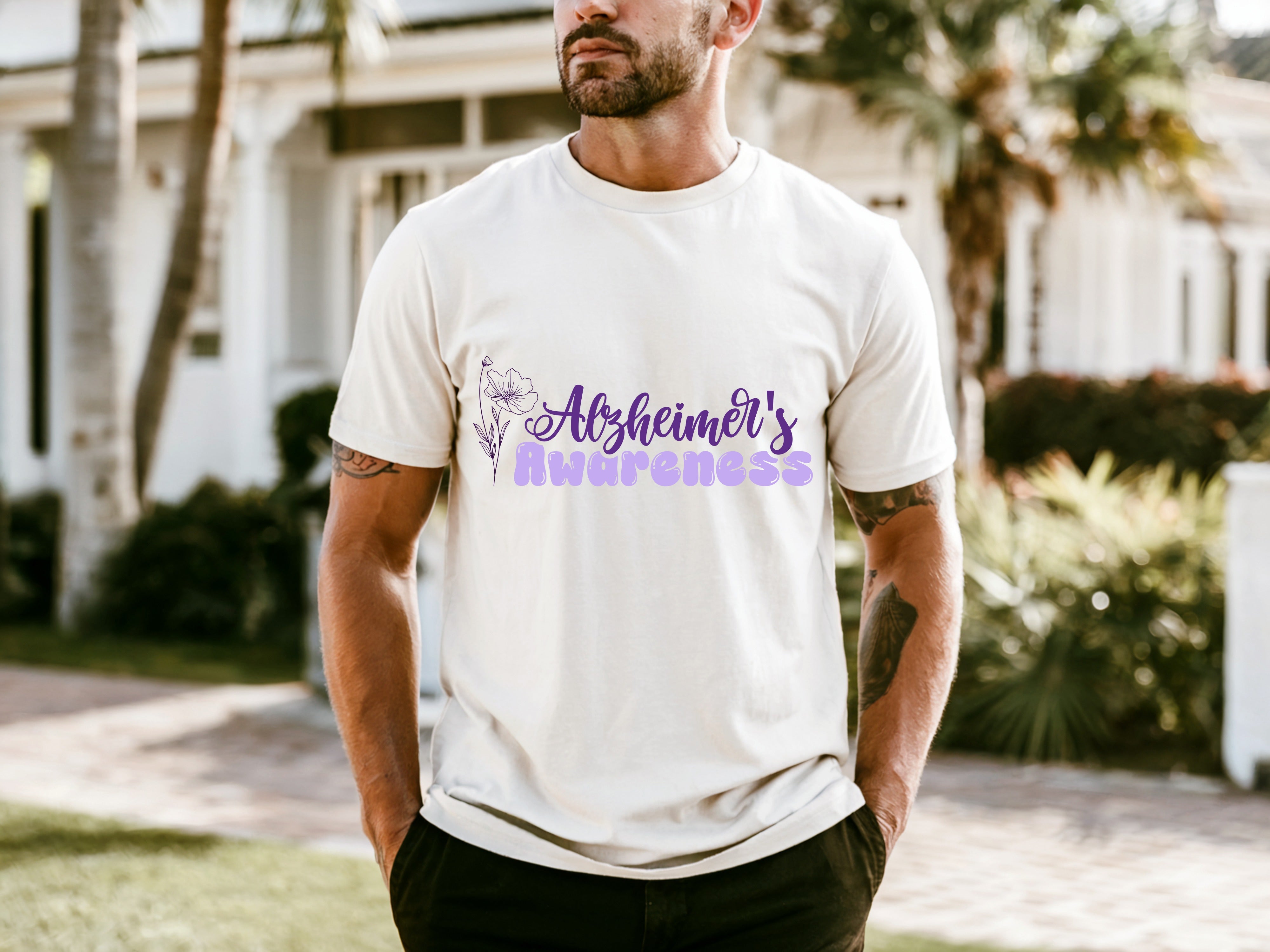 Alzheimer's Men's Trendy All-Match T-shirt