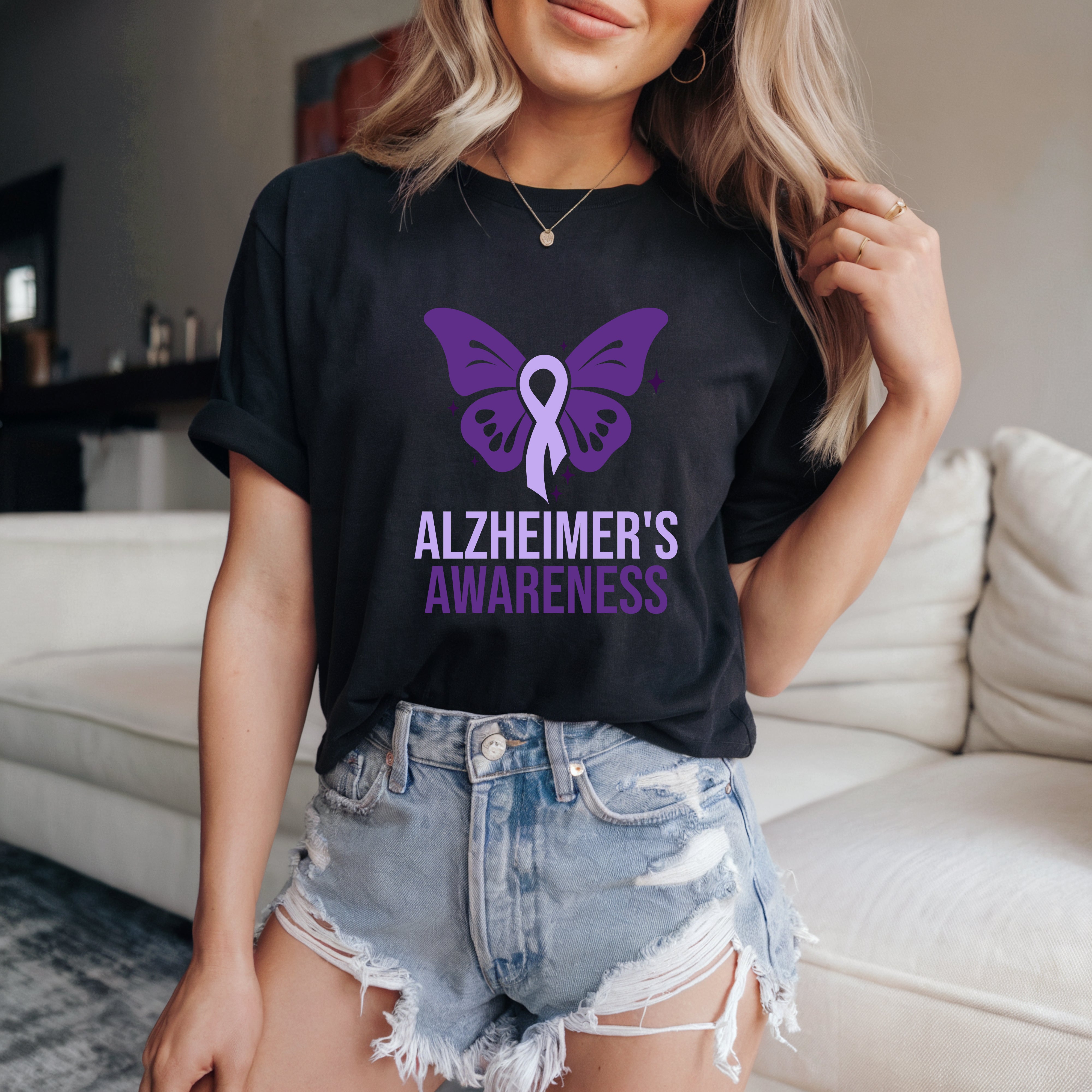 Alzheimer's Ladies All-Match Short Sleeves
