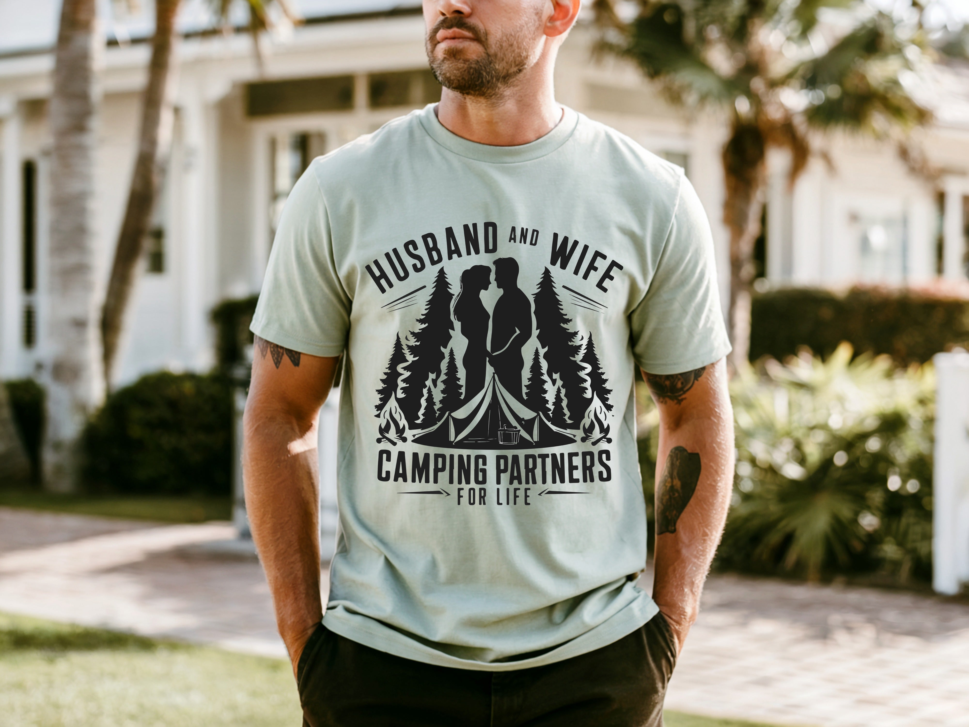 Couple On Vacation Men's New Summer T-Shirts
