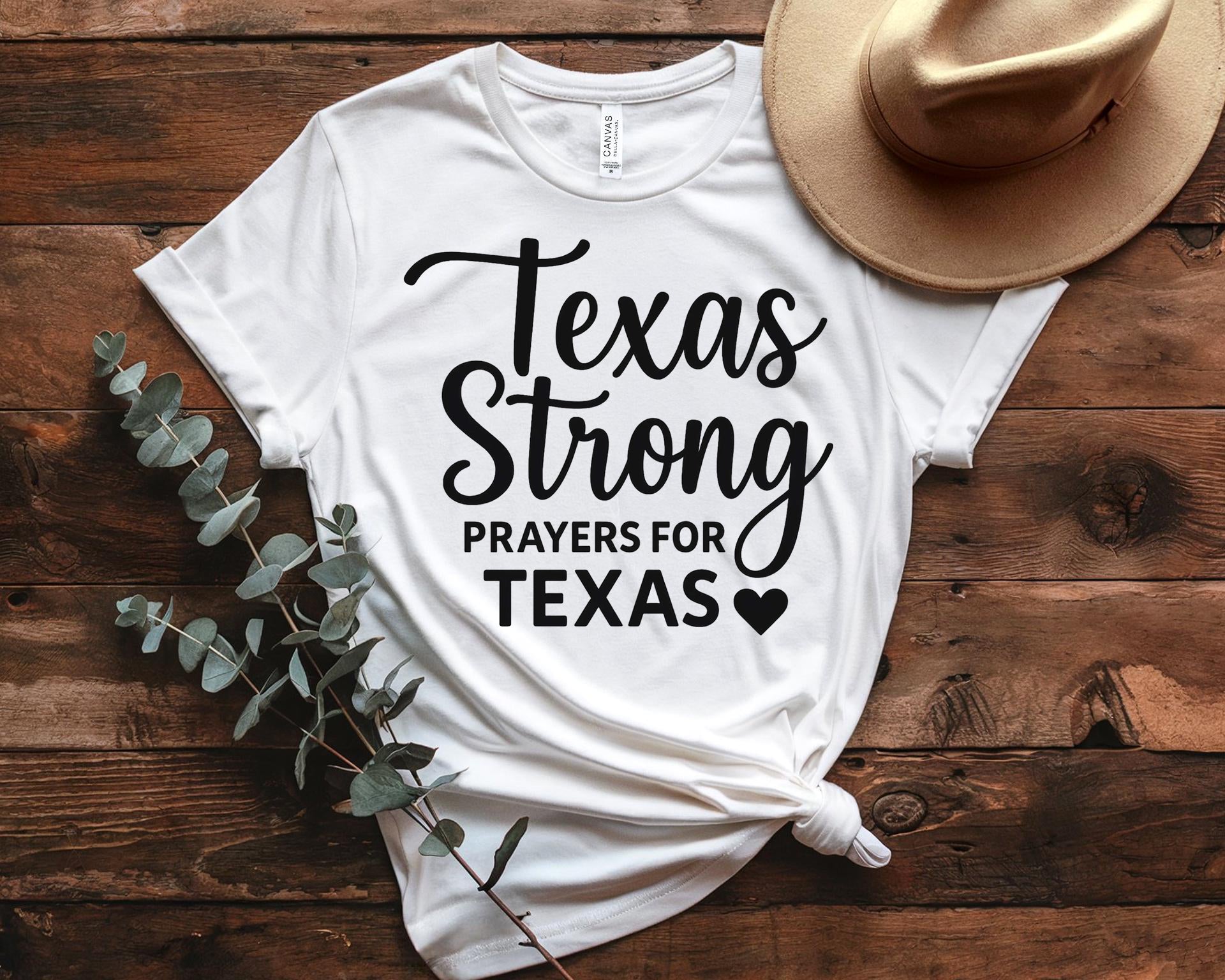 Retro Texas Strong God Bless Texas Print Sweatshirt