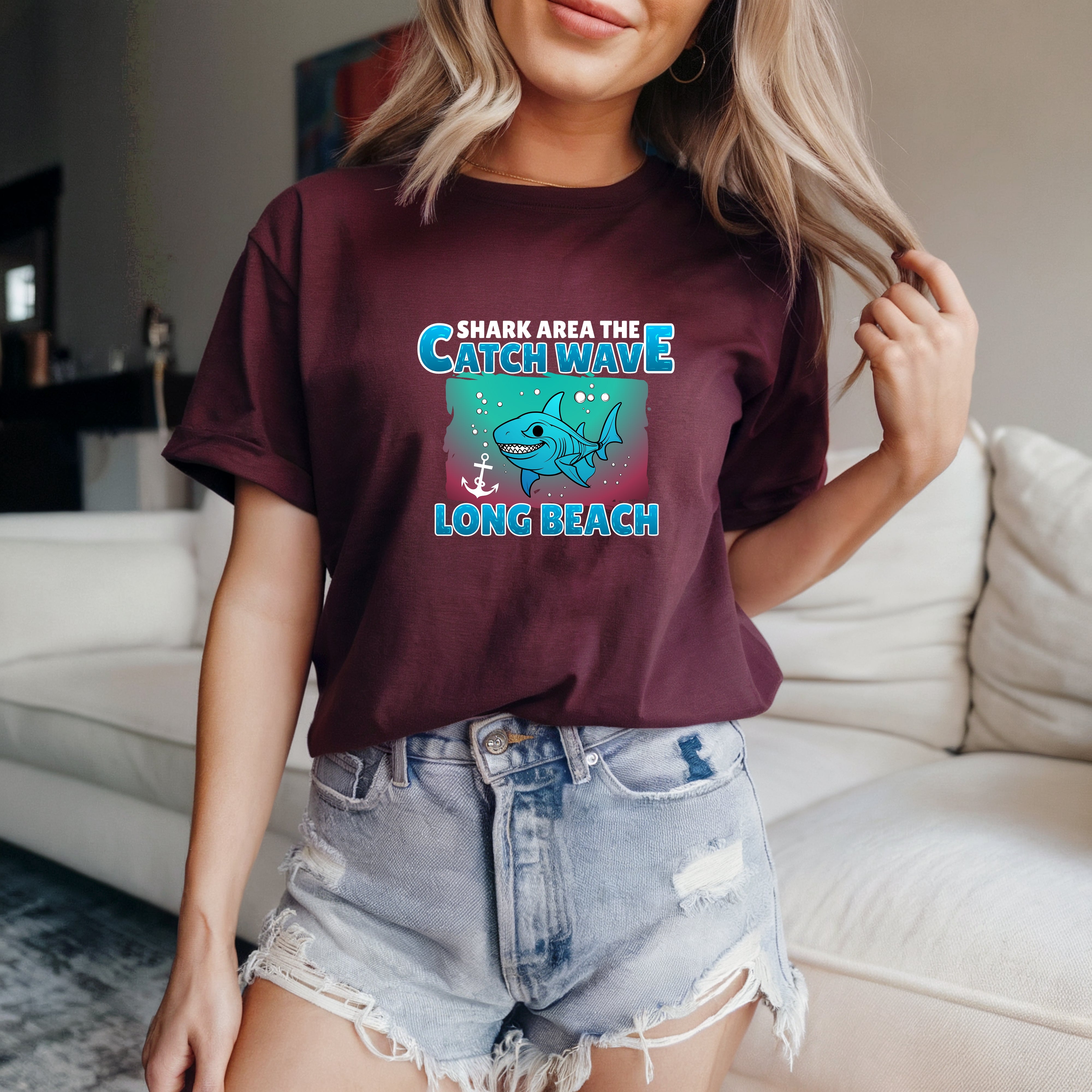 Jaws Women's Creative Graffiti T-shirt