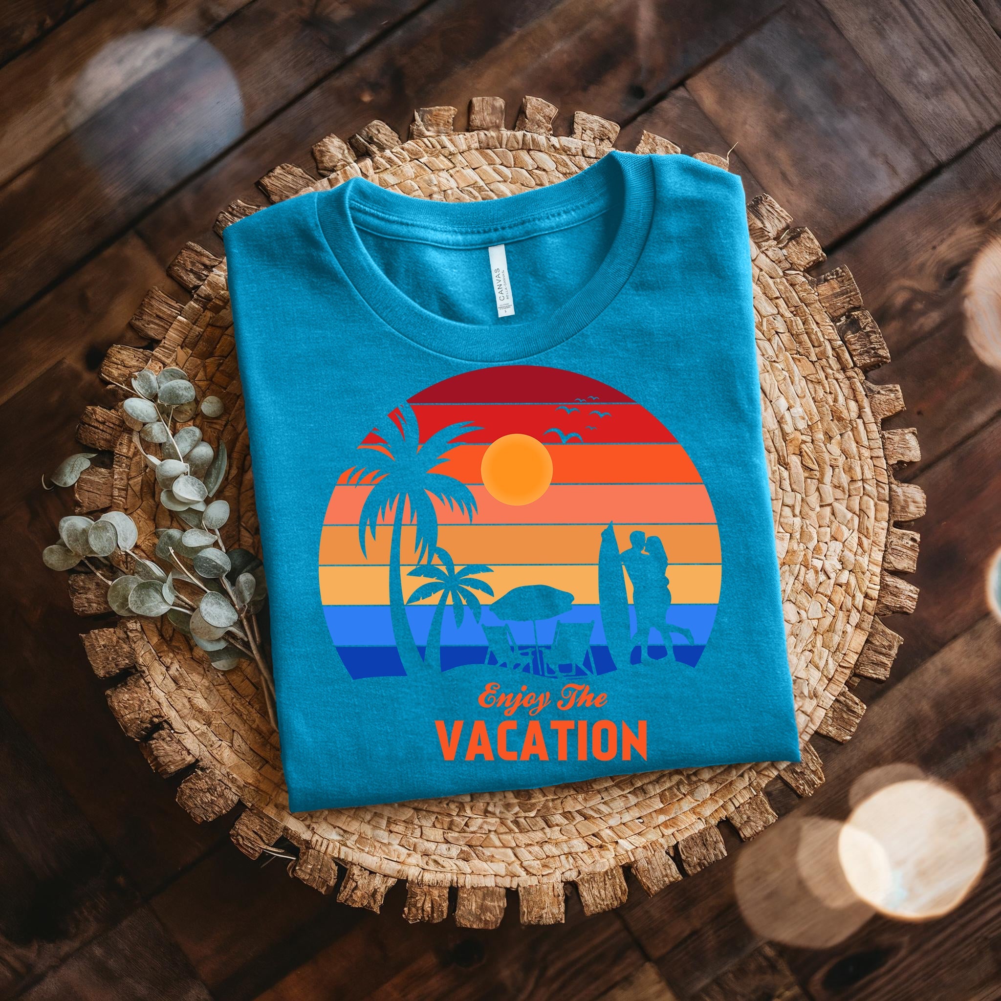 Couple On Vacation Unisex Niche T-shirt