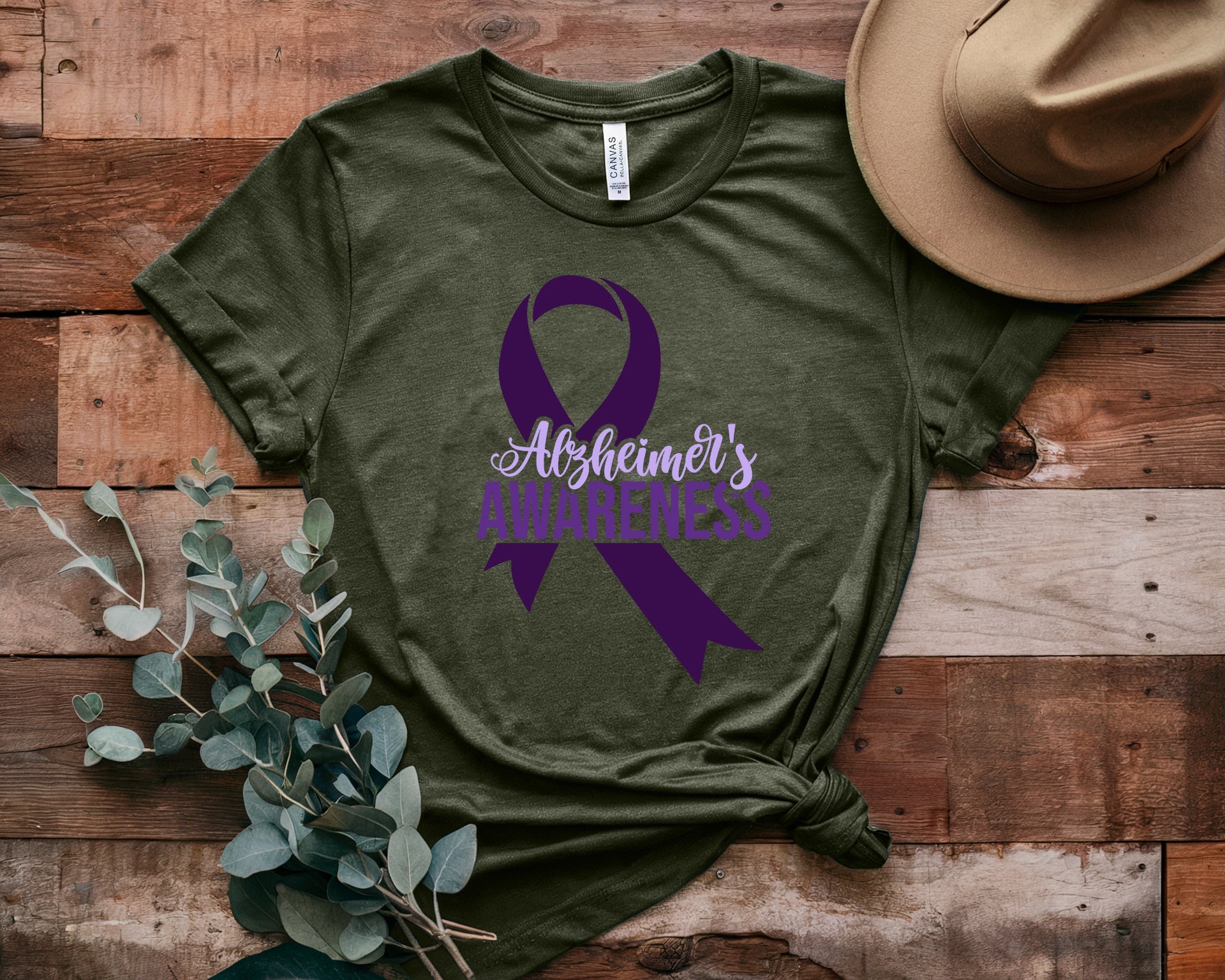 Alzheimer's Unisex Crew Neck Loose Short Sleeves