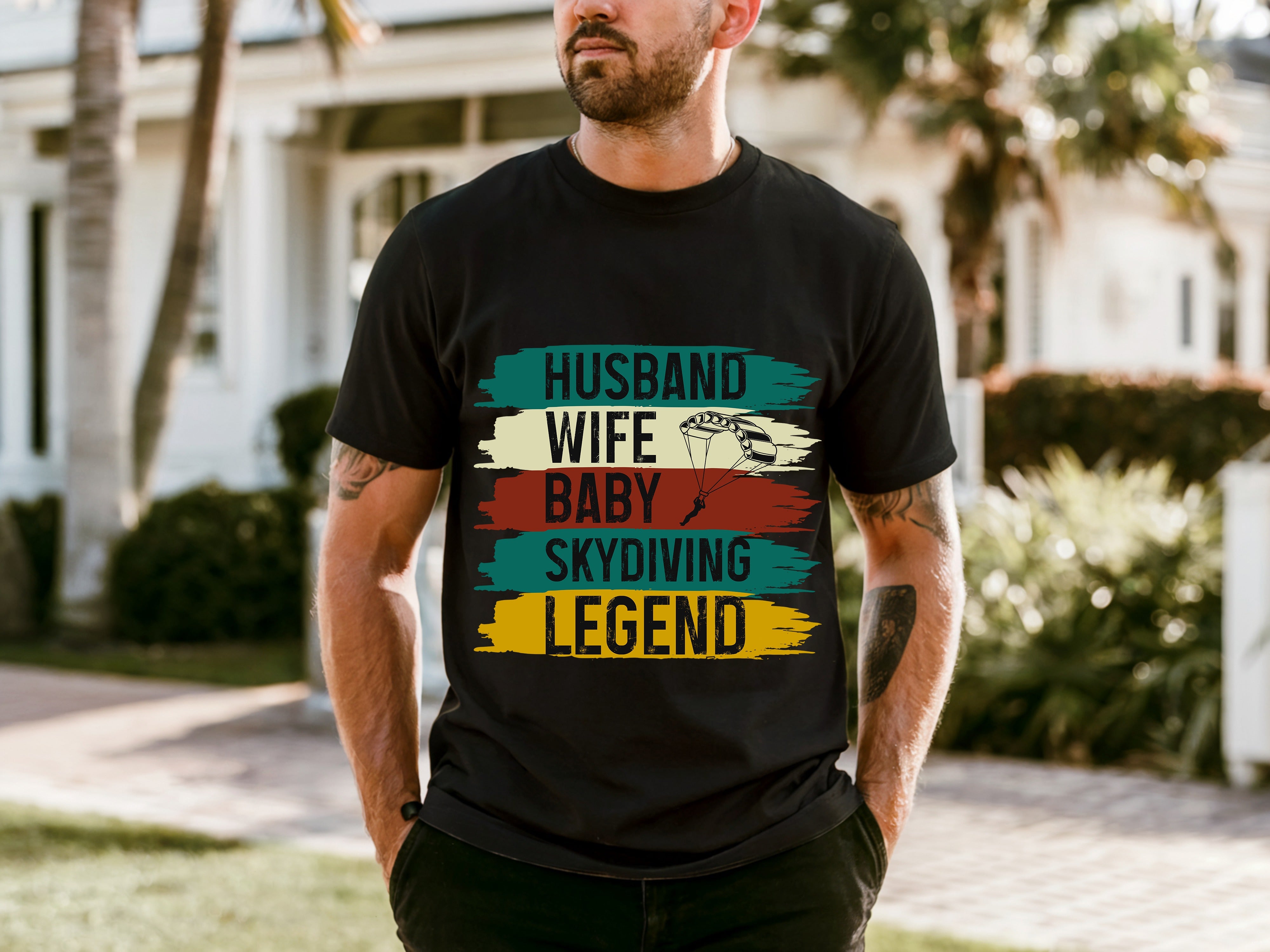 Couple On Vacation Men's Round Neck Loose Short Sleeve