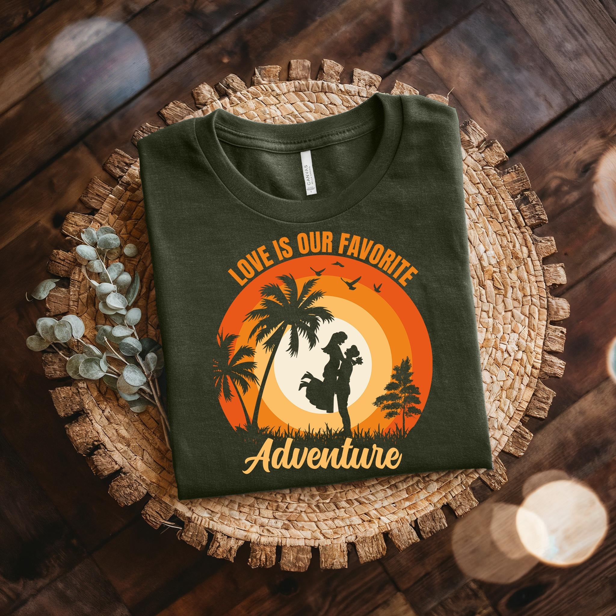 Couple On Vacation Unisex Loose Short Sleeves