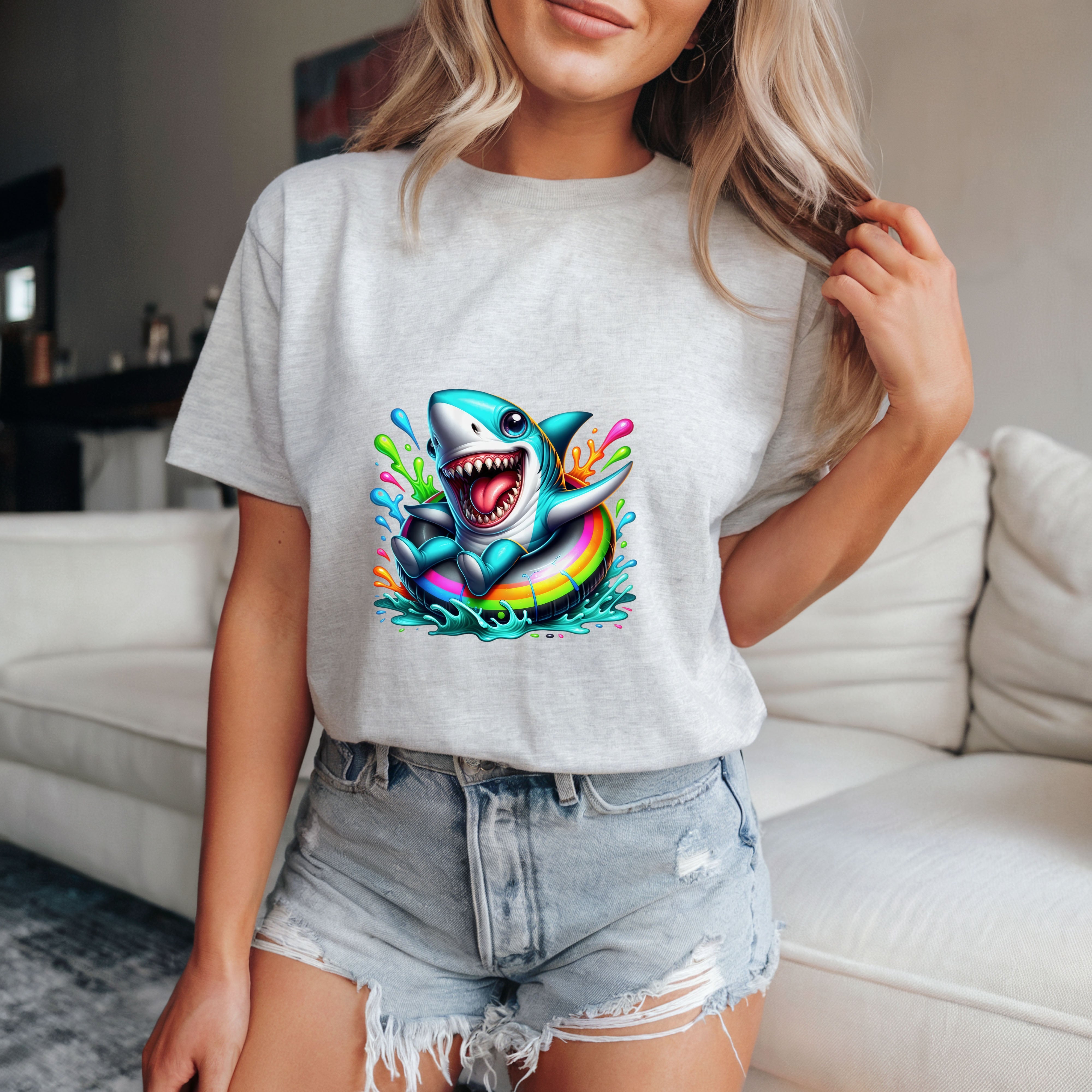 Jaws Ladies Fashionable All-Match Short Sleeves