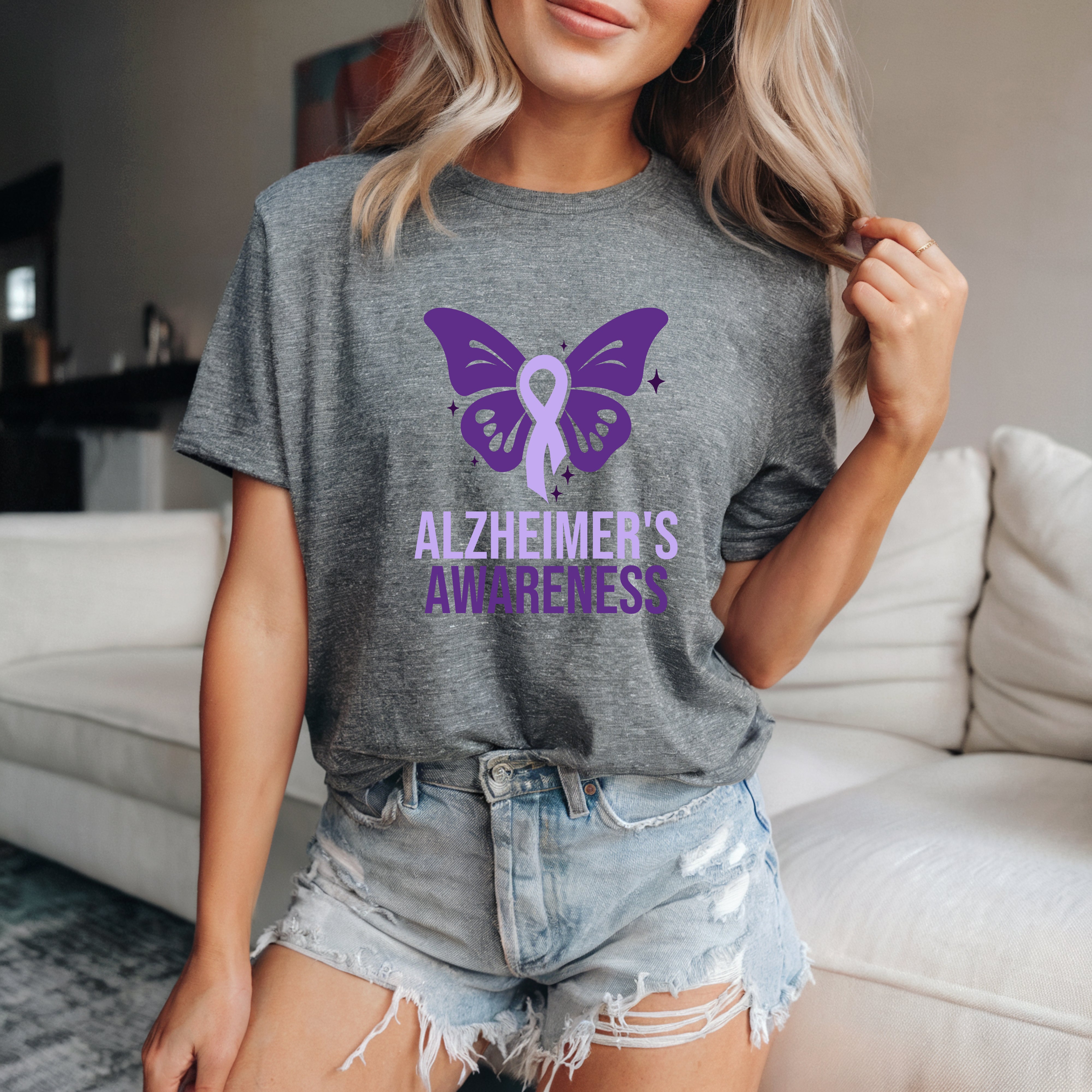 Alzheimer's Ladies All-Match Short Sleeves