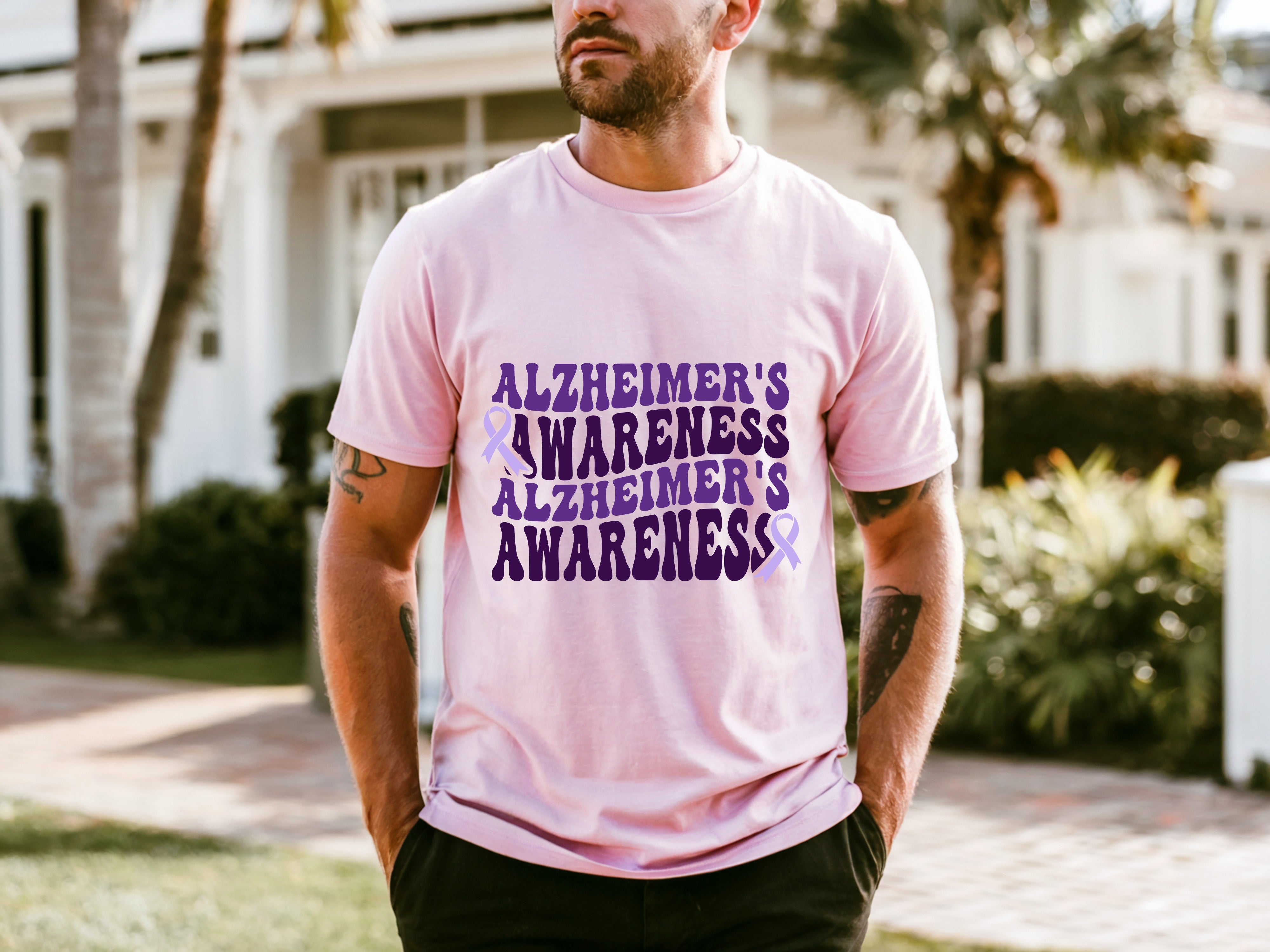 Alzheimer's Men's Casual Sports T-shirt