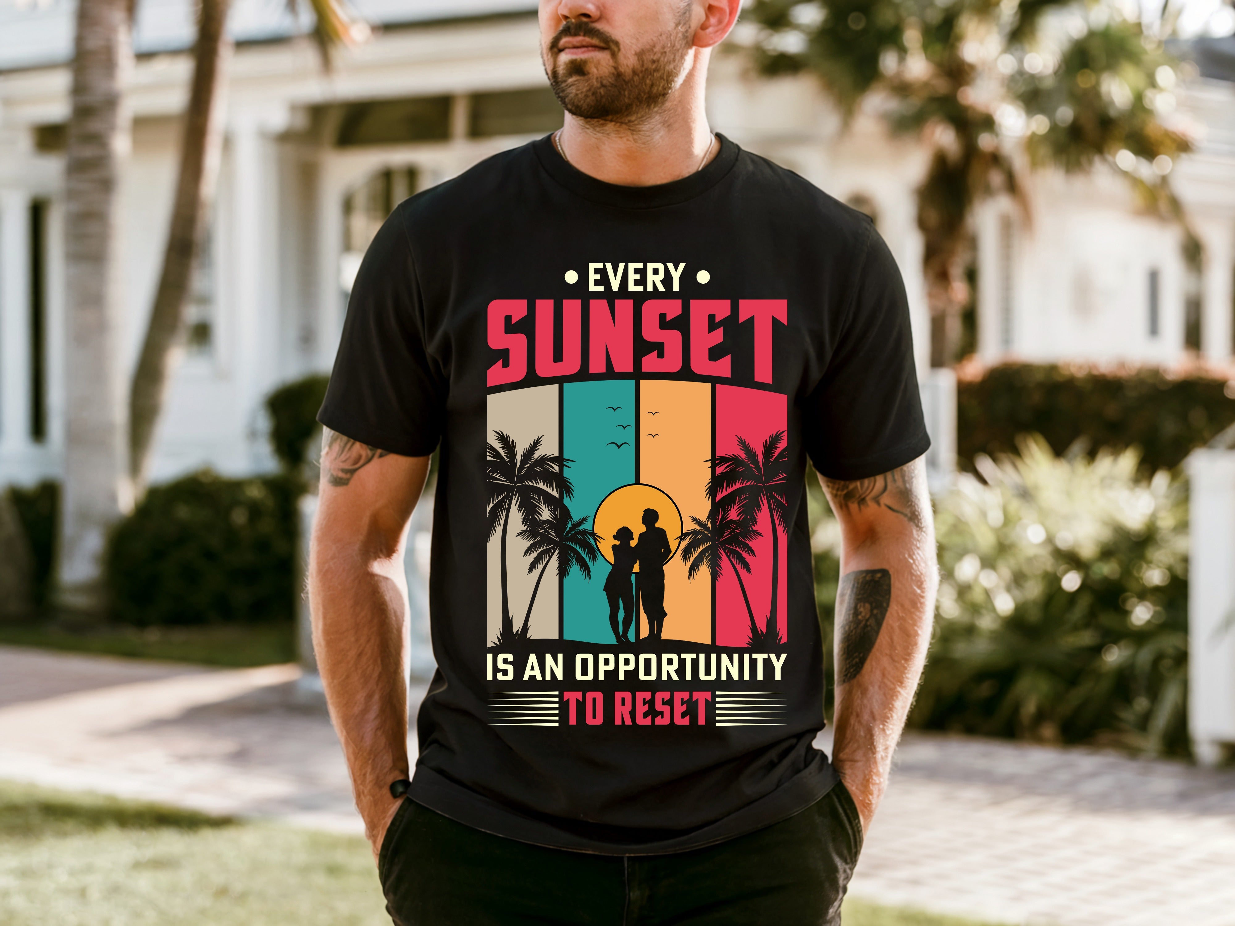 Couple On Vacation Unisex Niche T-Shirts