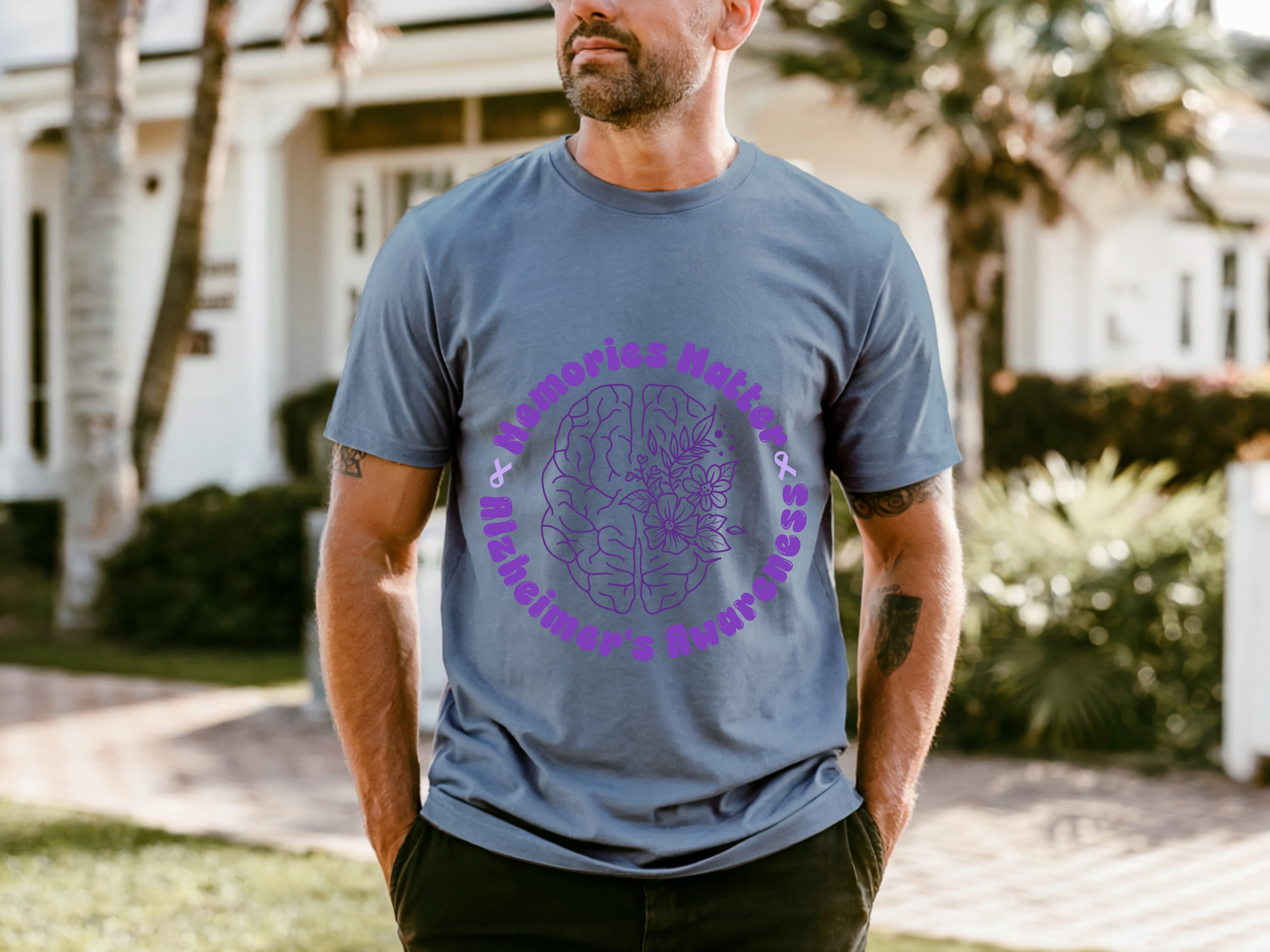 Alzheimer's Men's Summer Lightweight T-Shirt