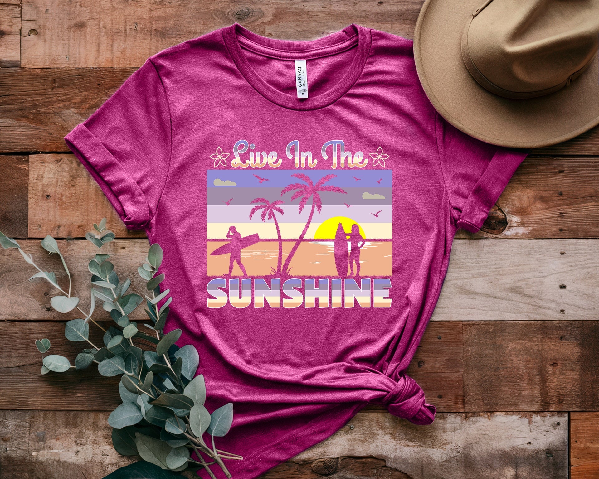 Couple On Vacation Unisex Vintage Slim Fit T-Shirt