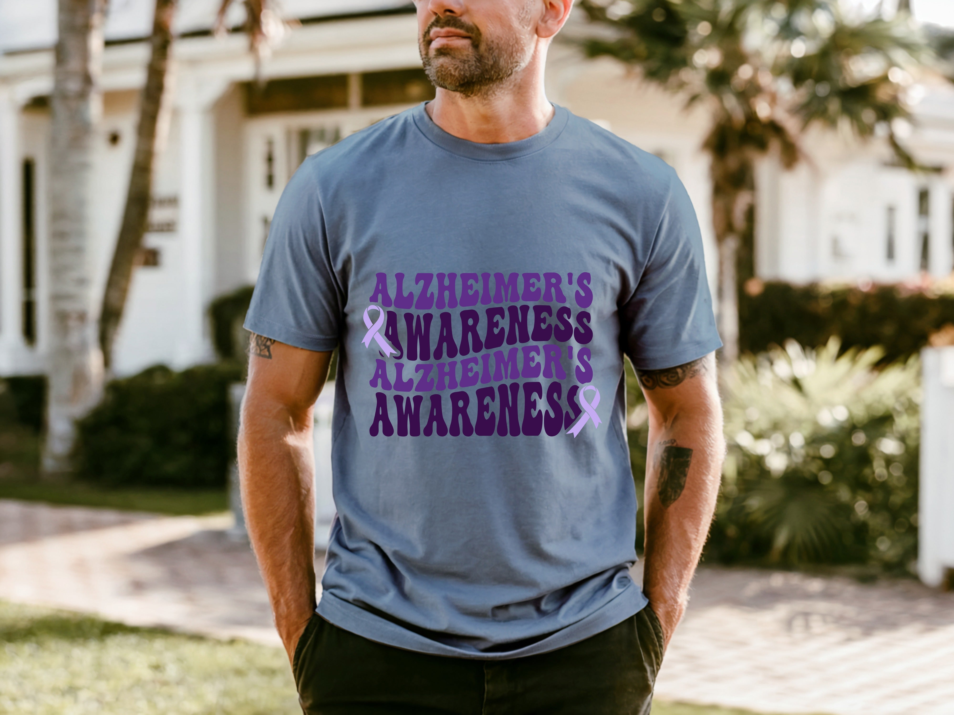 Alzheimer's Men's Casual Sports T-shirt