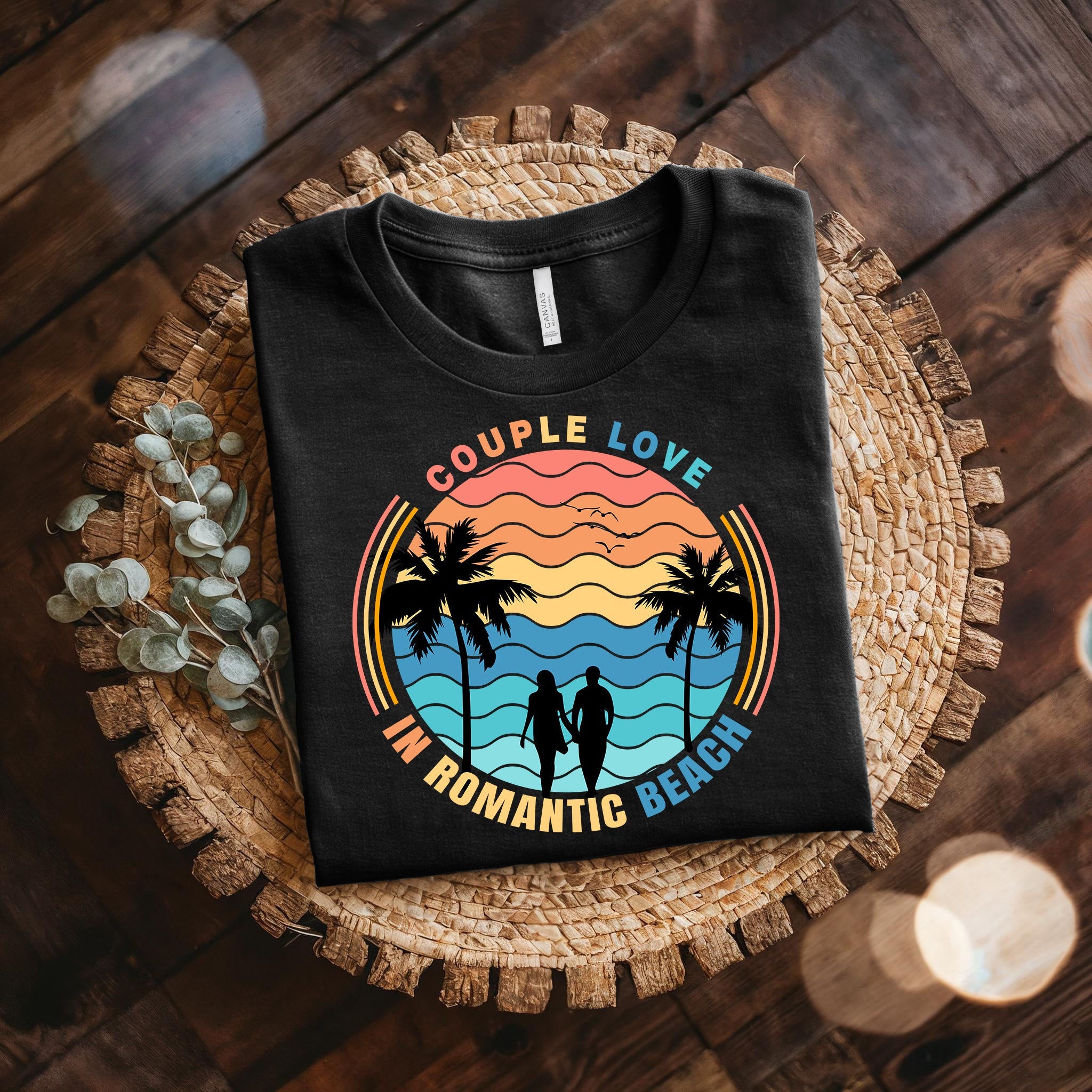 Couple On Vacation Fresh Slim Fit Dopamine Short Sleeves
