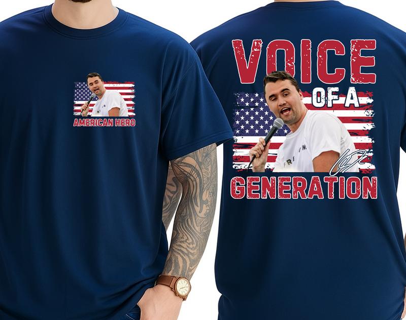 Charlie Kirk Voice of a Generation Tee, Unisex T-shirt, Men's Women's Shirt, Gift for Fan