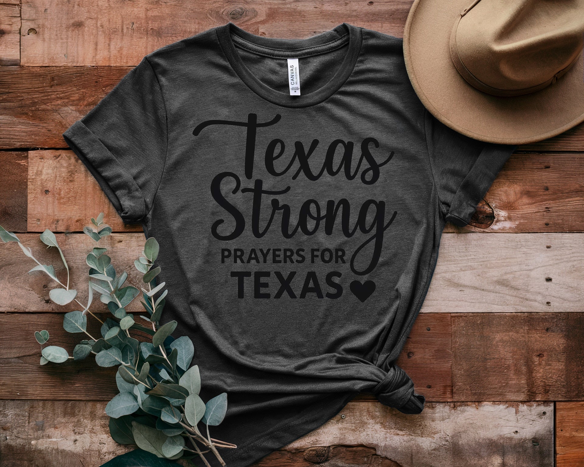 Retro Texas Strong God Bless Texas Print Sweatshirt