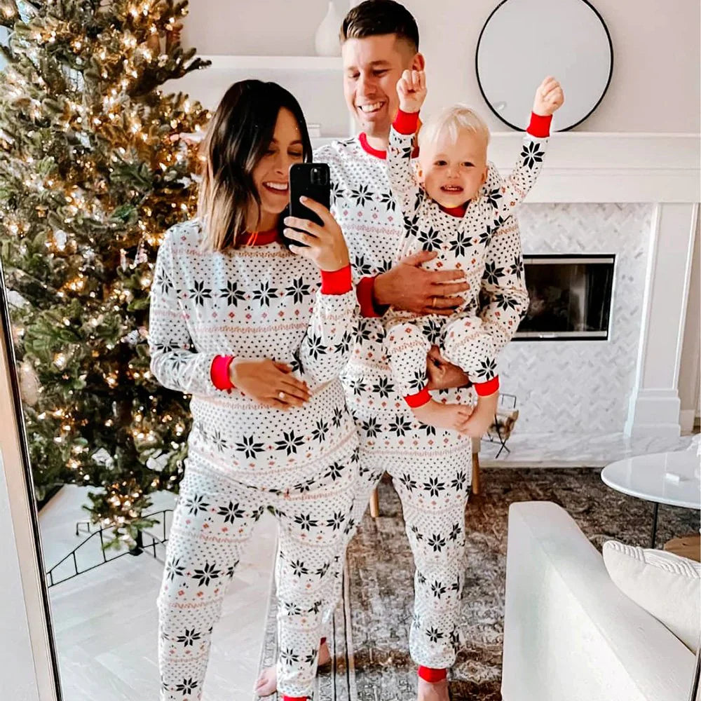 White ballet Matching Family Christmas Pajamas-Dog Pajamas Included