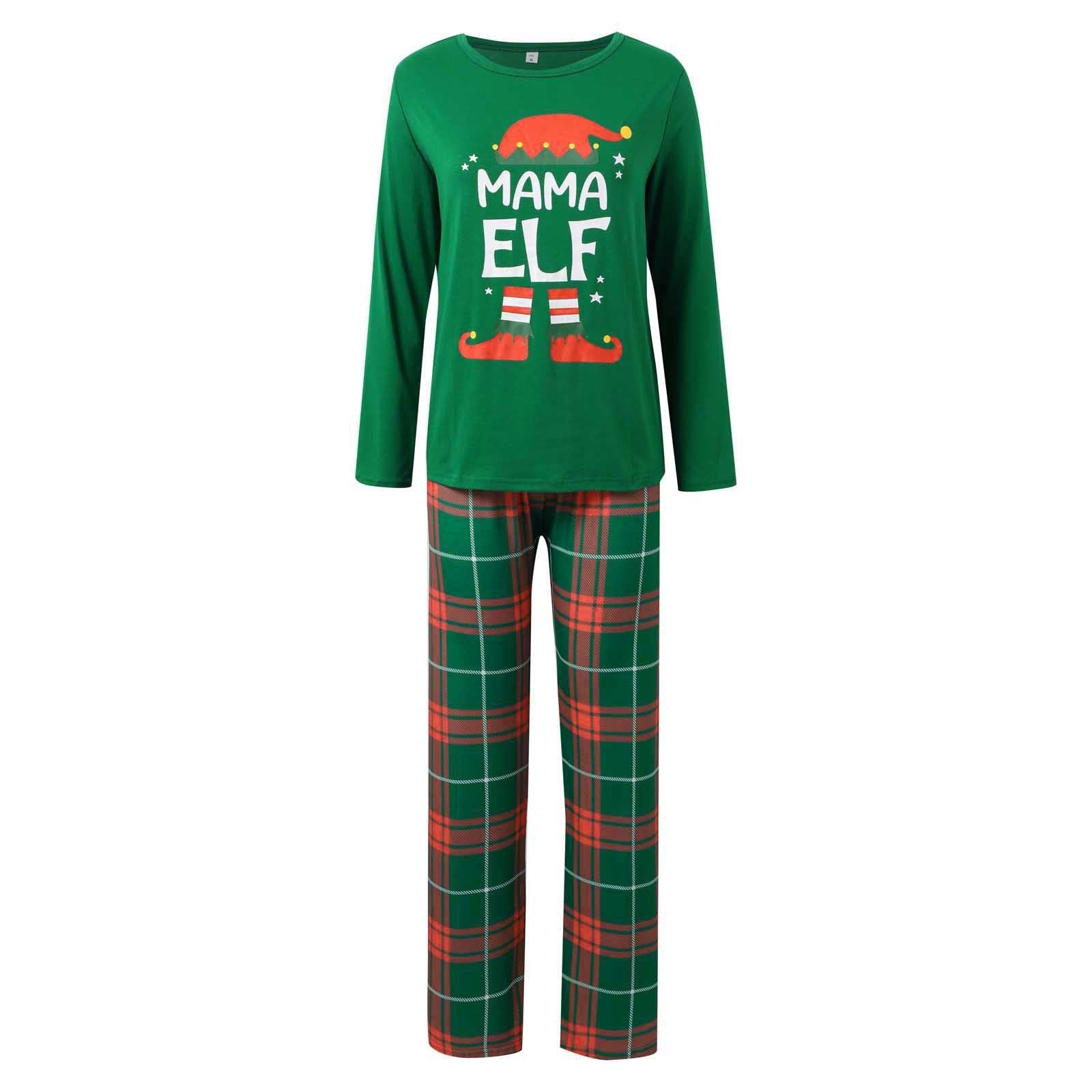 Classic Christmas plaid Elf Matching Family Christmas Pajamas