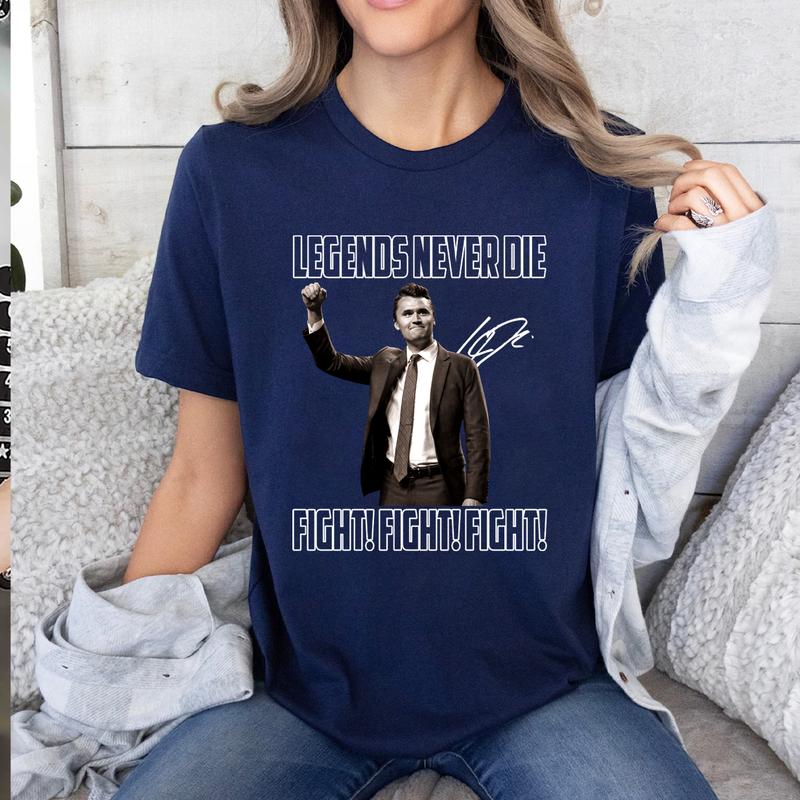Charlie Kirk Legends never die T-shirt, Sweatshirt, Gift For Him, Gift For Her