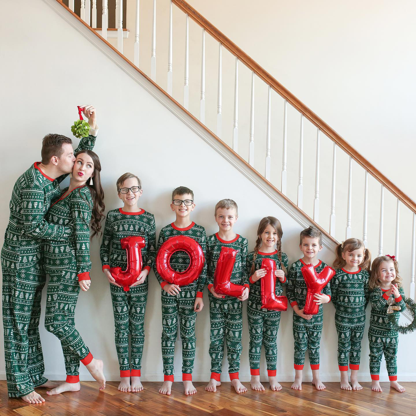 Green Reindeer Matching Family Christmas Pajamas | Adults, Kids & Dog Pajamas