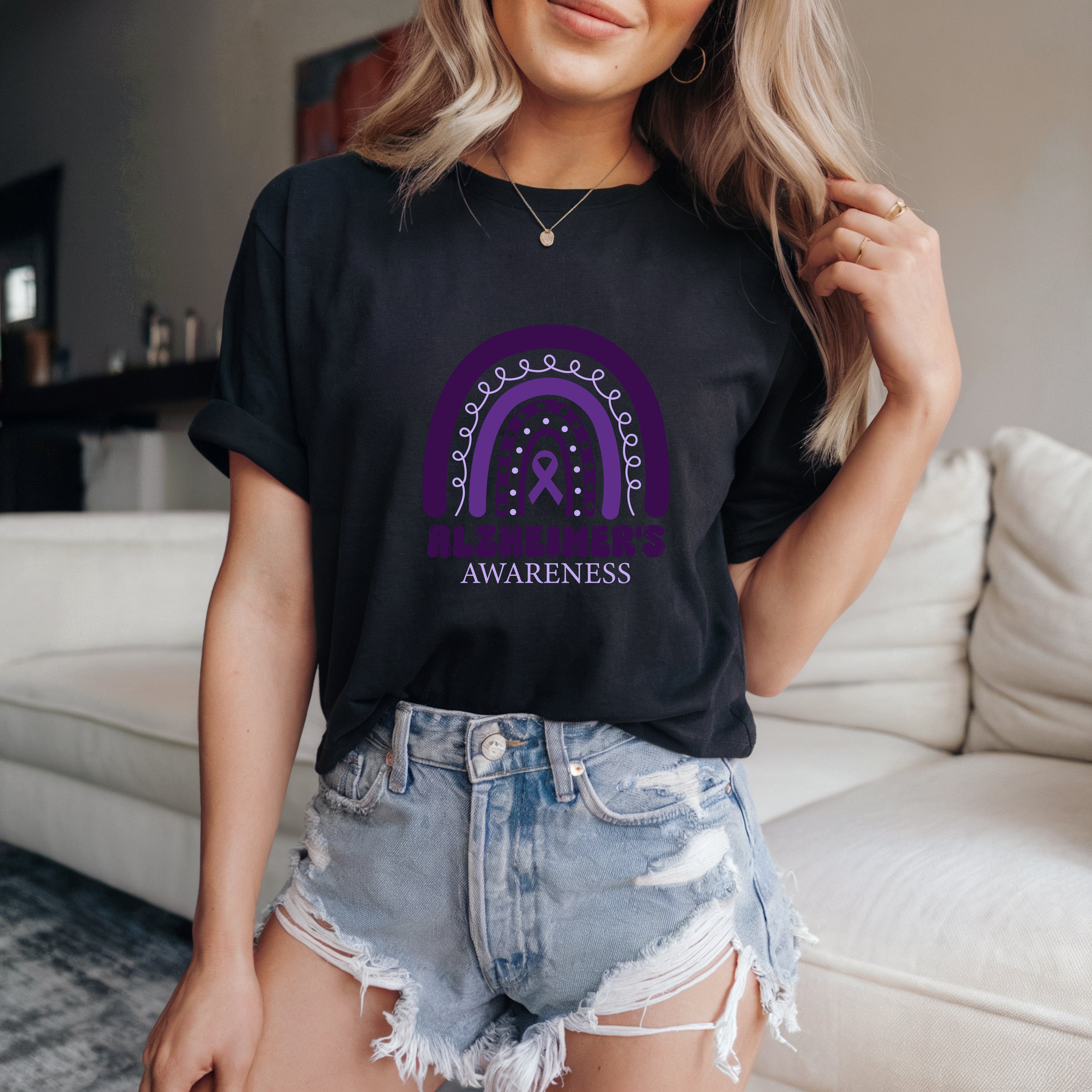 Alzheimer's Women's Cotton Crew Neck T-Shirt