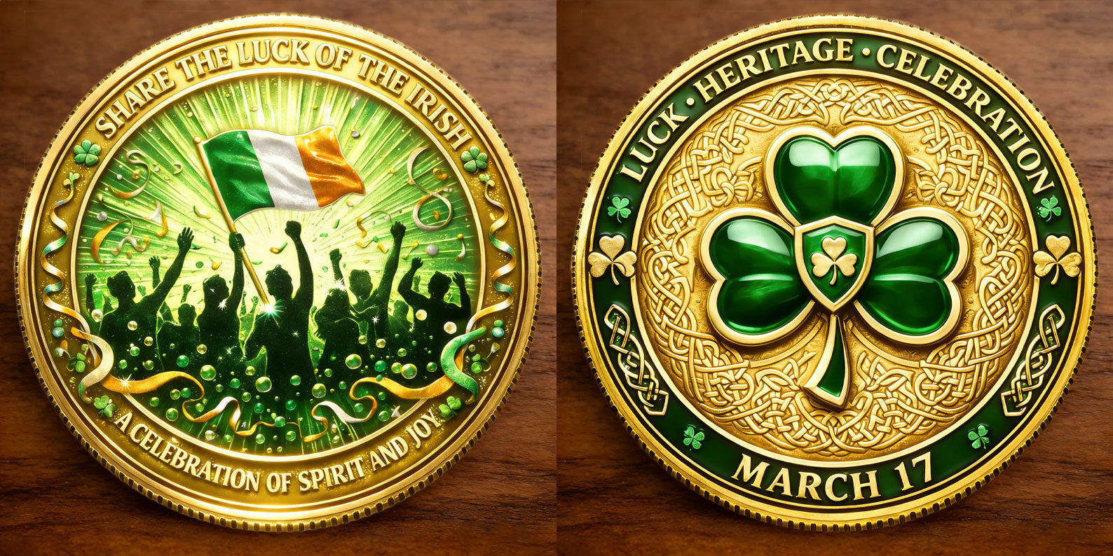 St. Patrick's Day Commemorative Coin – A Celebration of Luck, Heritage, and Spirit