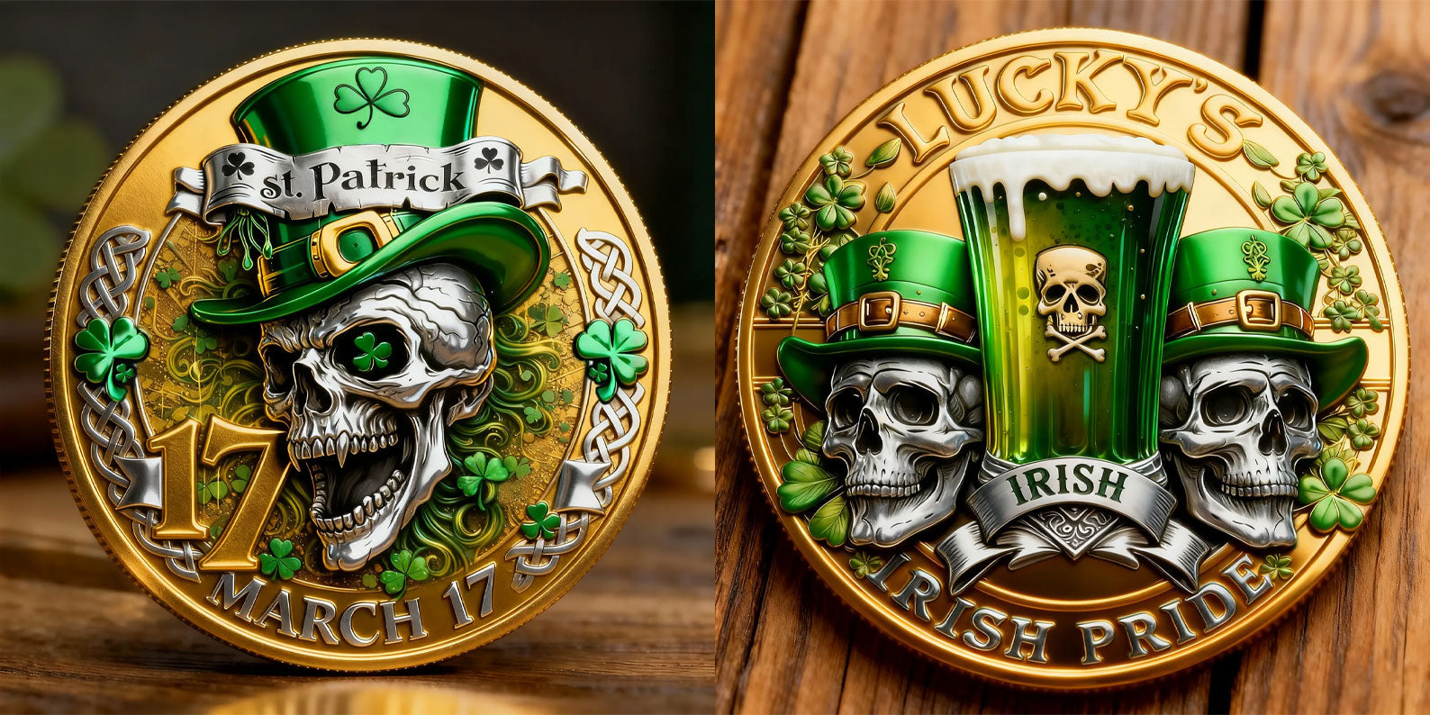 🏆Flash Sale 60% OFF -LUCKY’S — St. Patrick’s Day Irish Pride Commemorative Coin
