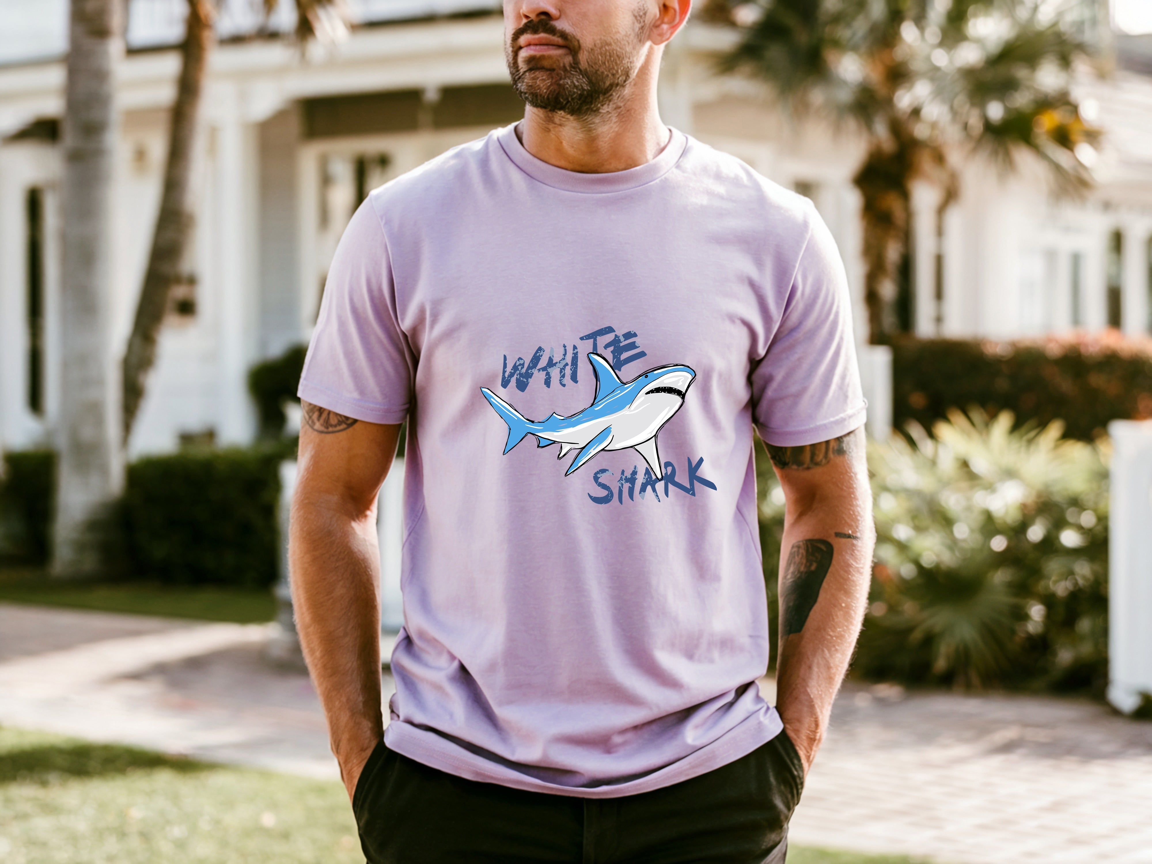 Jaws Men's Fun Creative Cartoon T-shirt