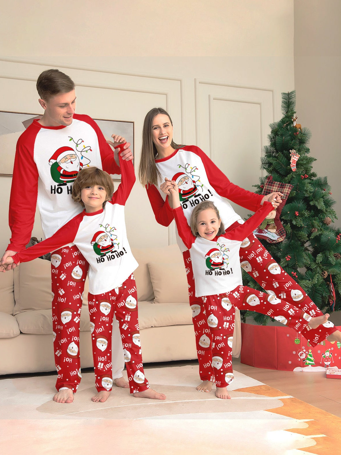 Holiday Christmas Deer Matching Family Christmas Pajamas | Adults, Kids & Dog Pajamas